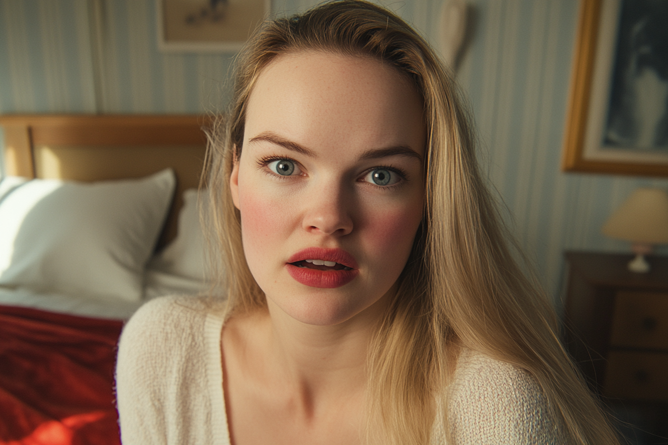 Une femme dans sa chambre à coucher | Source : Midjourney