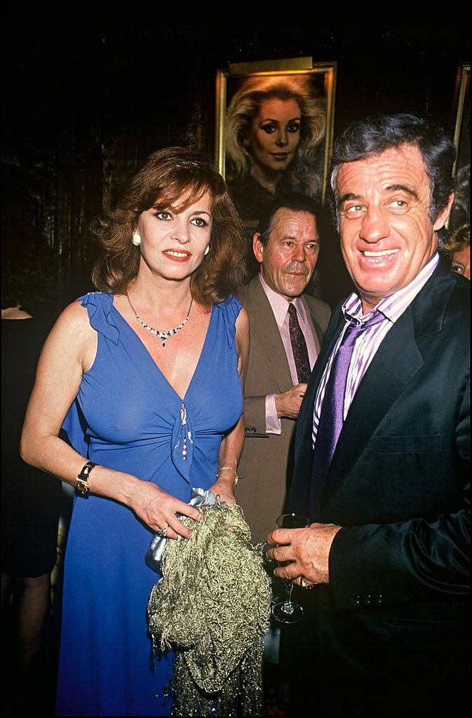 Michèle Mercier et son grand ami Jean-Paul Belmondo, en 1987. | photo : Getty Images