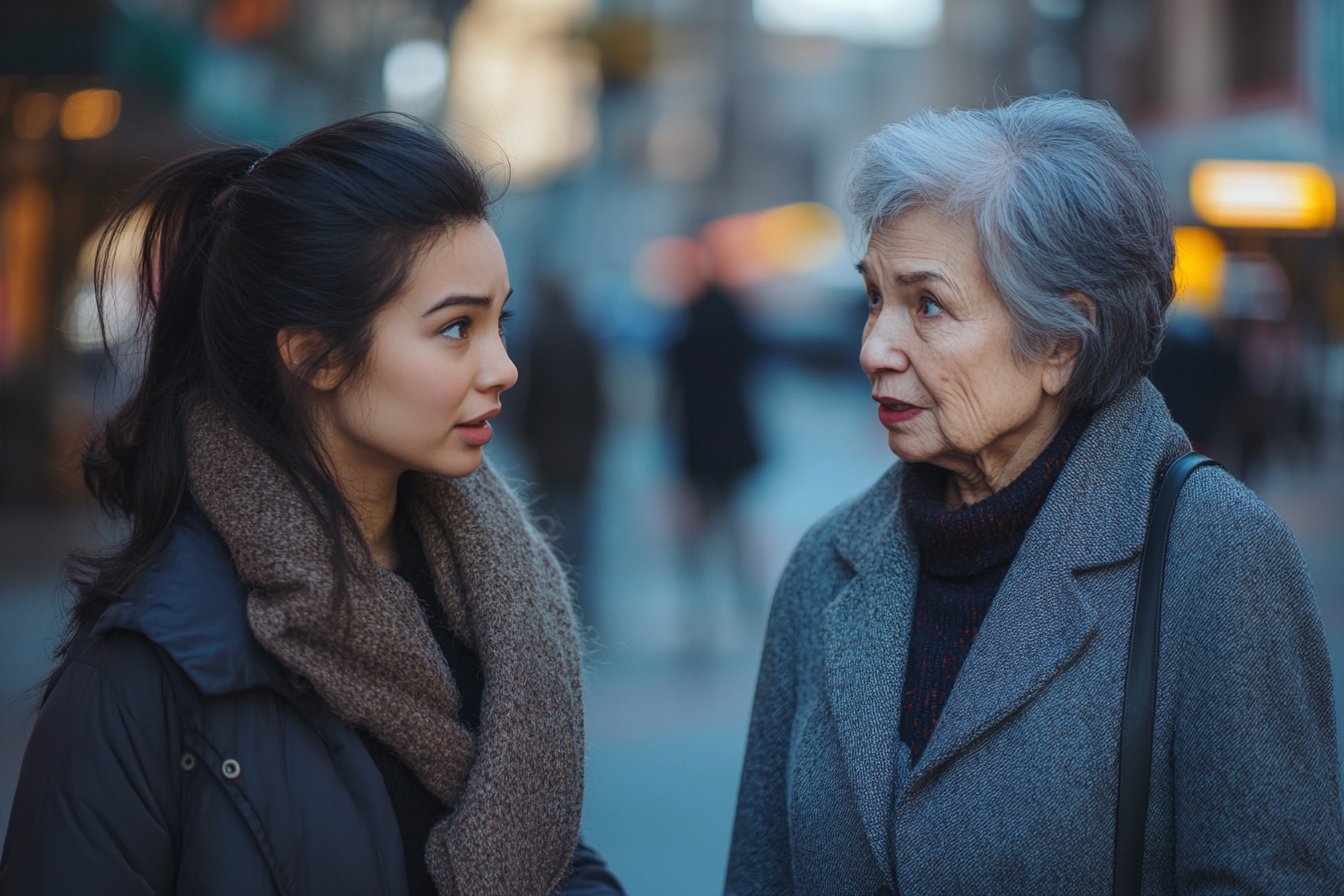 Une femme ayant une conversation avec sa mère | Source : Midjourney