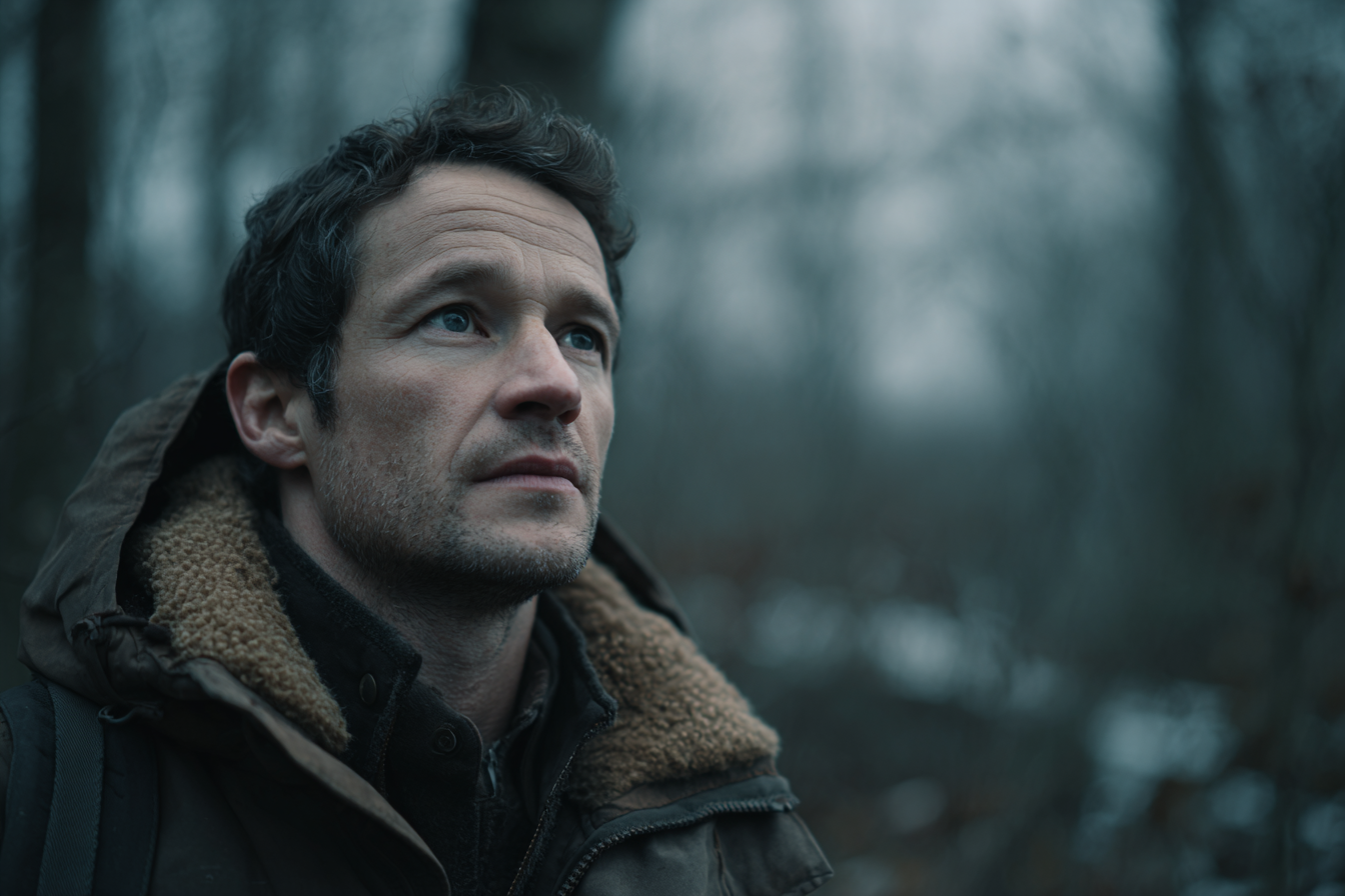 Un homme dans une forêt | Source : Midjourney