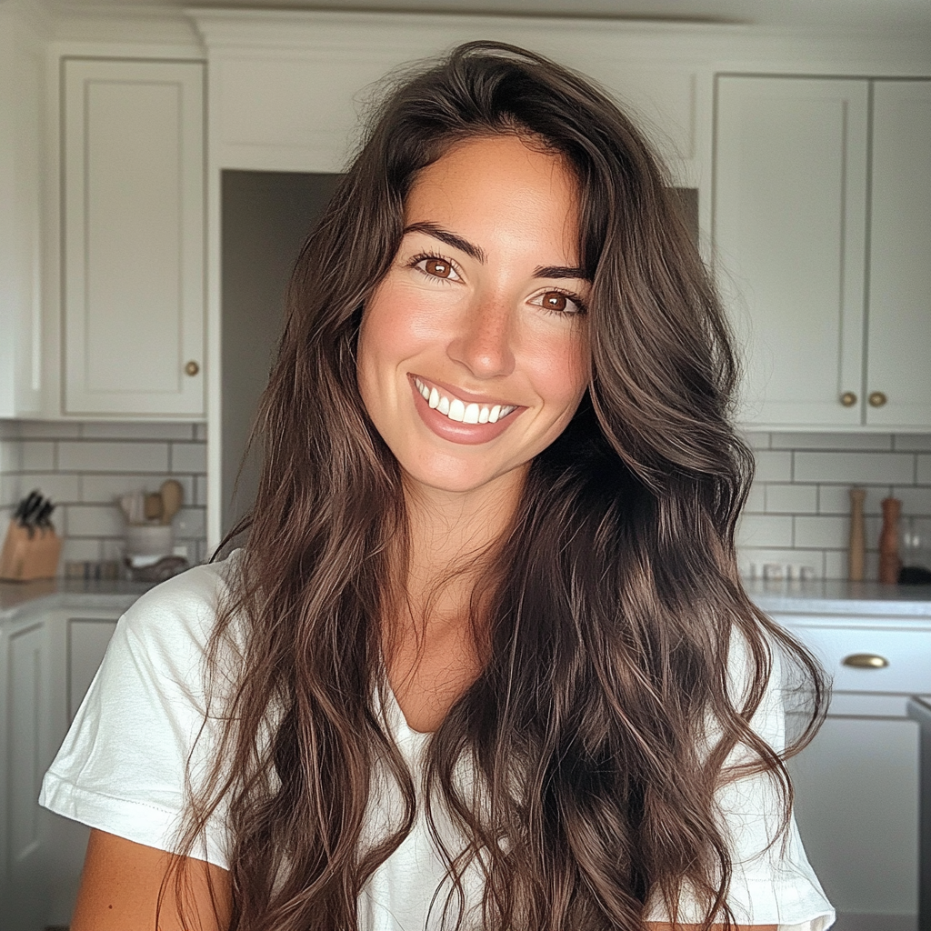 Une jeune femme debout dans une cuisine | Source : Midjourney