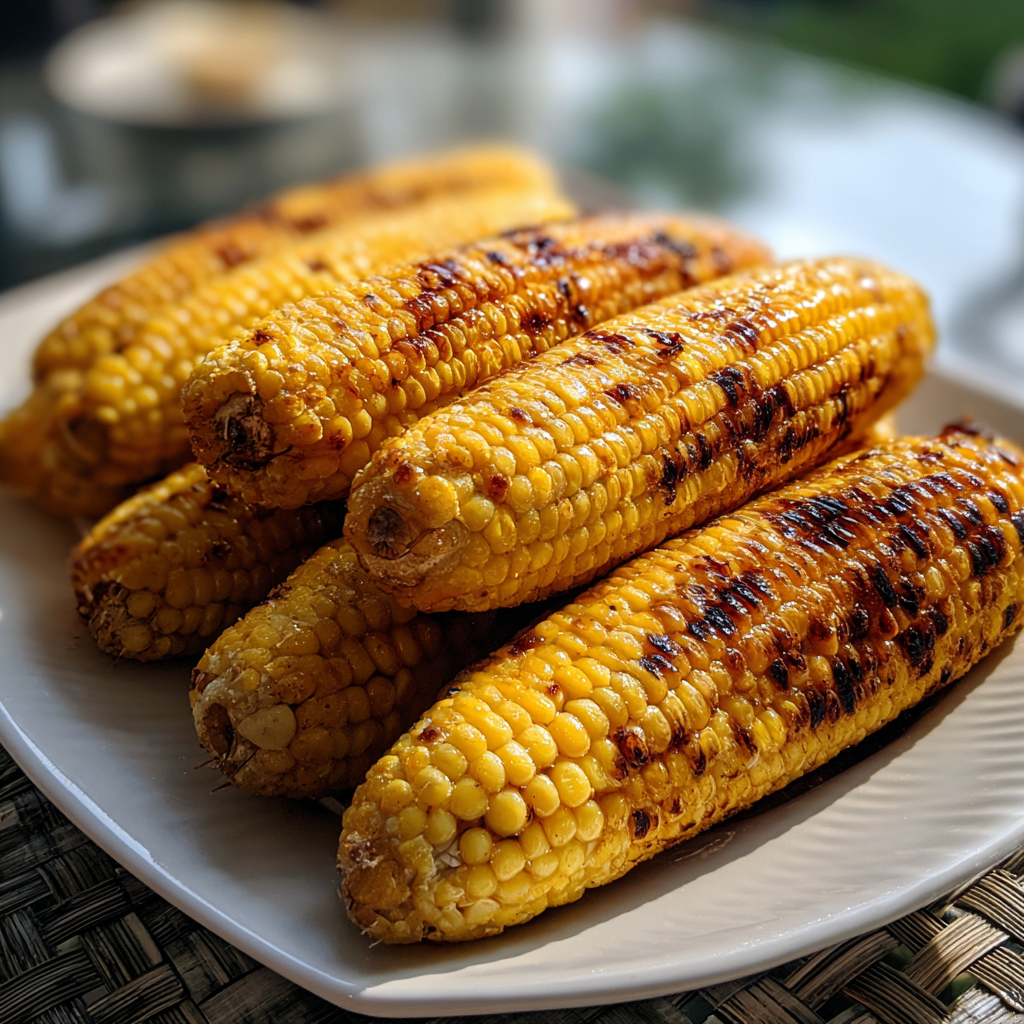 Un plateau de maïs grillé | Source : Midjourney