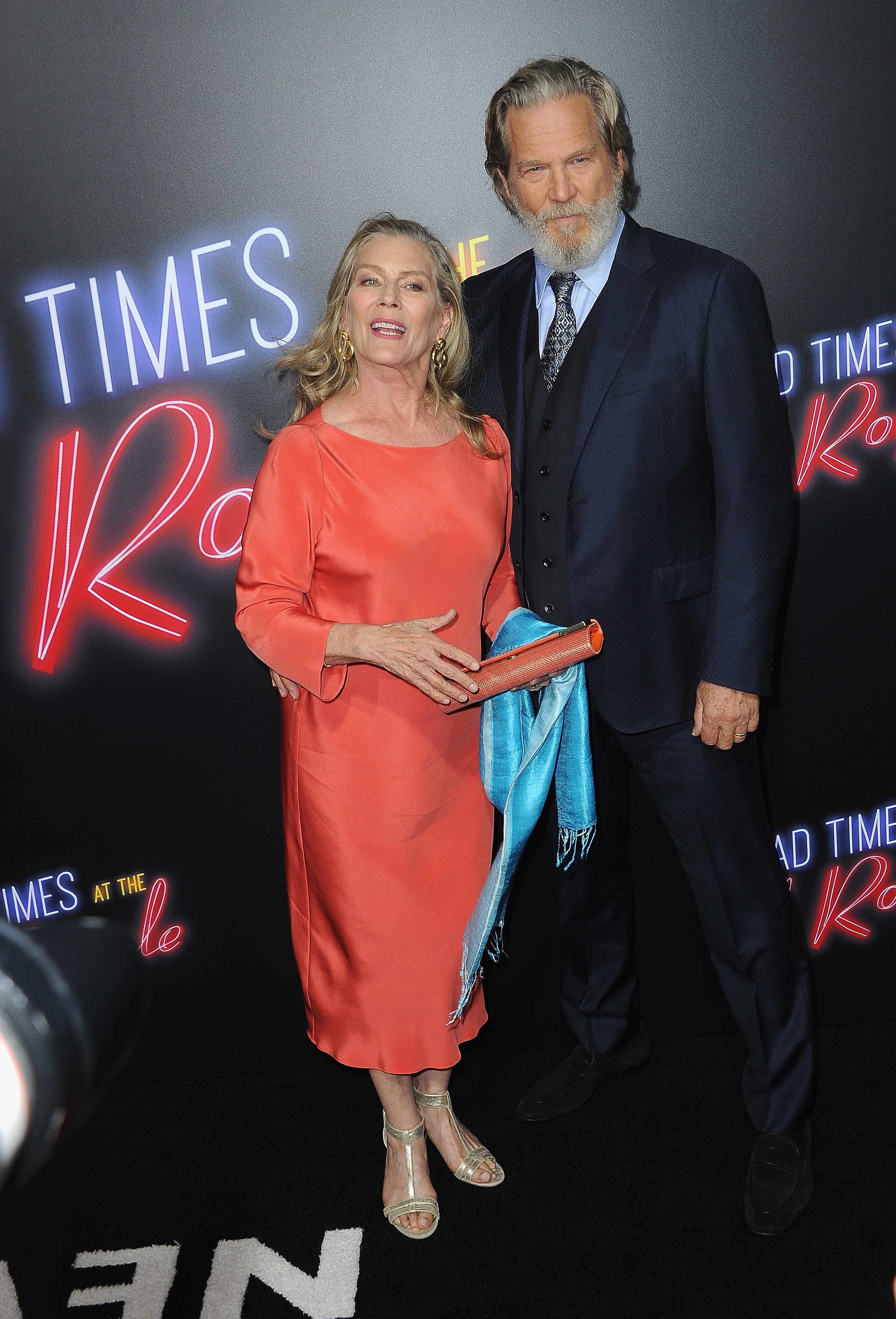 Susan et Jeff Bridges lors de la première de "Sale temps à l'hôtel El Royale" le 22 septembre 2018 à Hollywood, Californie | Source : Getty Images