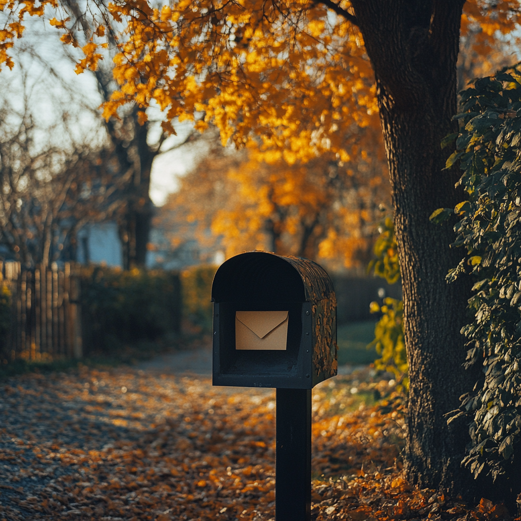 Une enveloppe dans une boîte aux lettres | Source : Midjourney