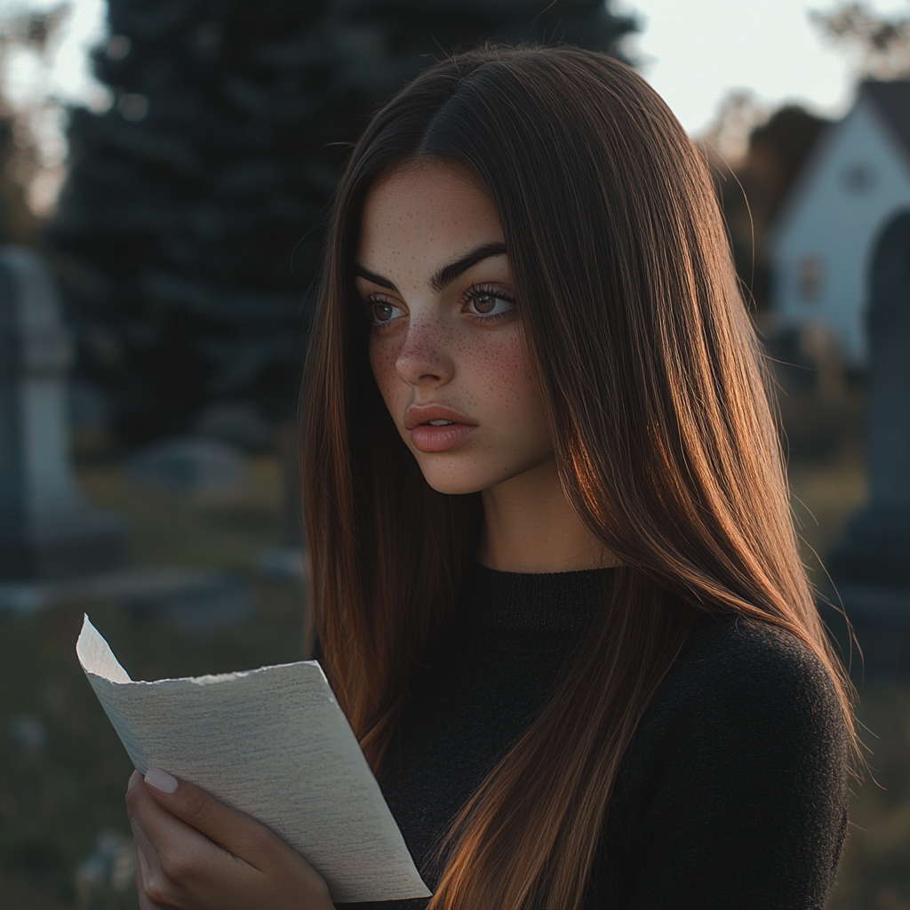 Shocked woman wonders while holding letter | Source: Midjourney