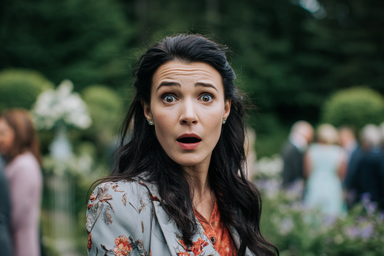 Une femme qui regarde fixement en état de choc | Source : Midjourney
