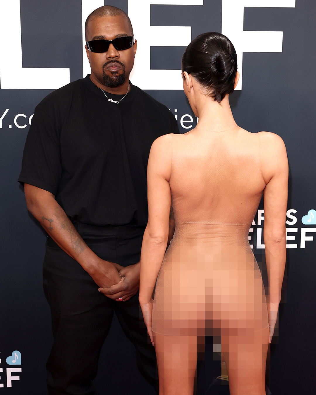 Kanye West et Bianca Censori le 2 février 2025 | Source : Getty Images