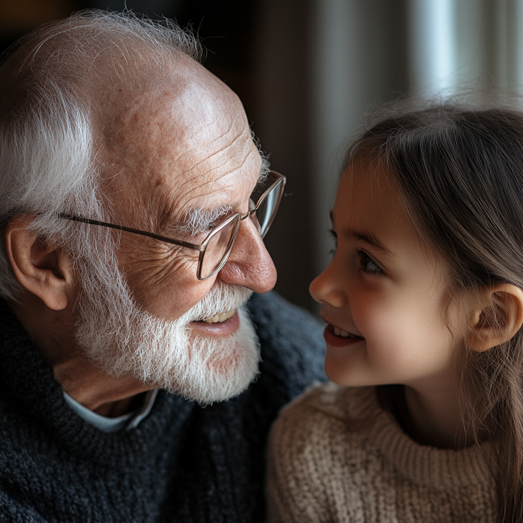 Un homme qui parle à sa fille | Source : Midjourney