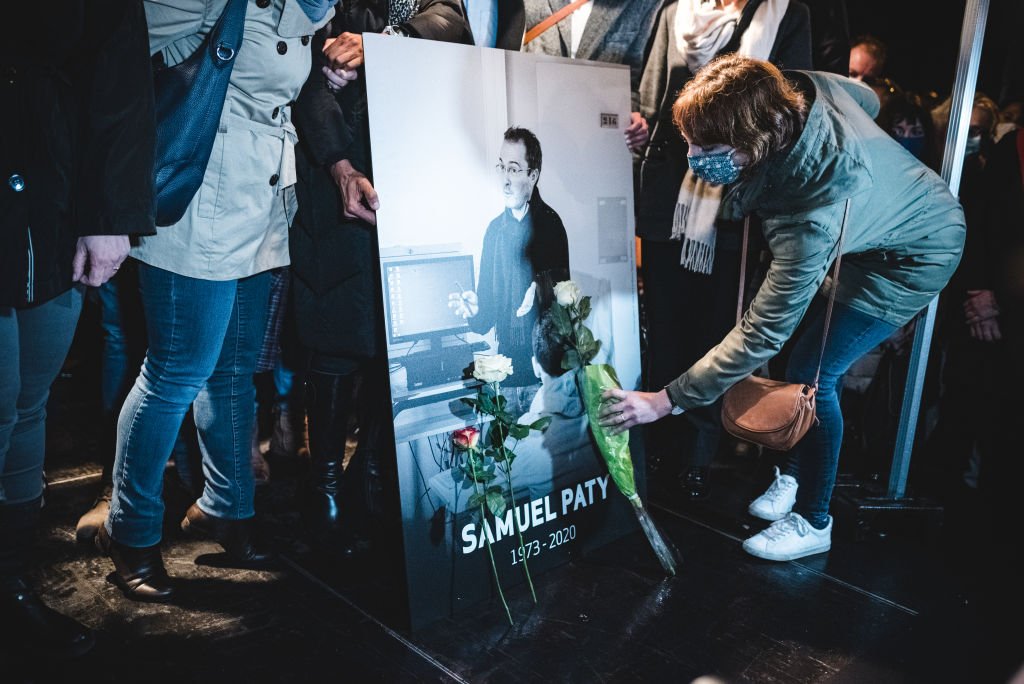 Hommage à Samuel Paty. | Photo : Getty Images