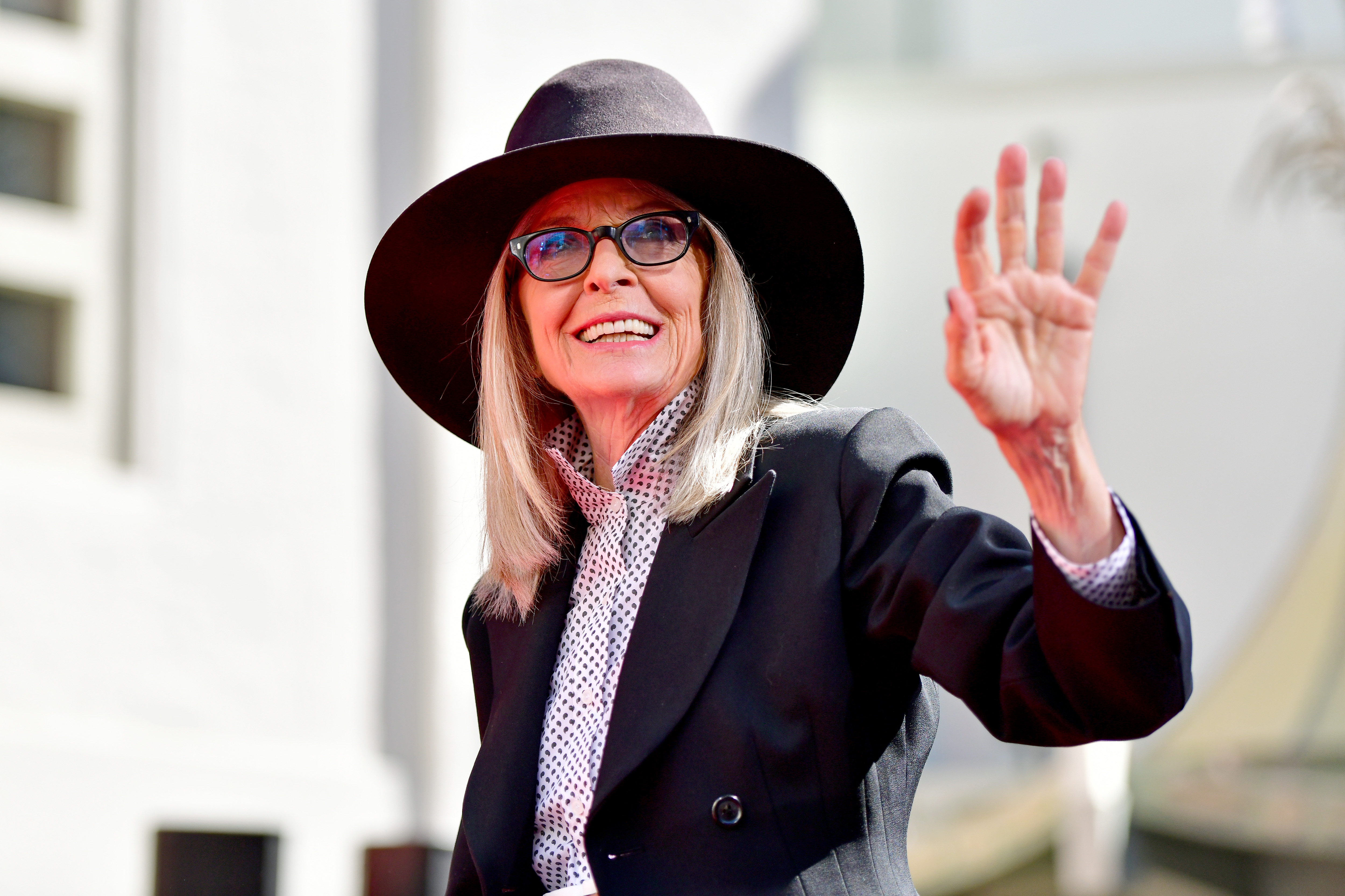 Diane Keaton à la cérémonie de l'empreinte de main et de pied dans le ciment pour l'actrice Diane Keaton organisée par le TCL Chinese Theatre, le 11 août 2022, à Hollywood, en Californie. | Source : Getty Images