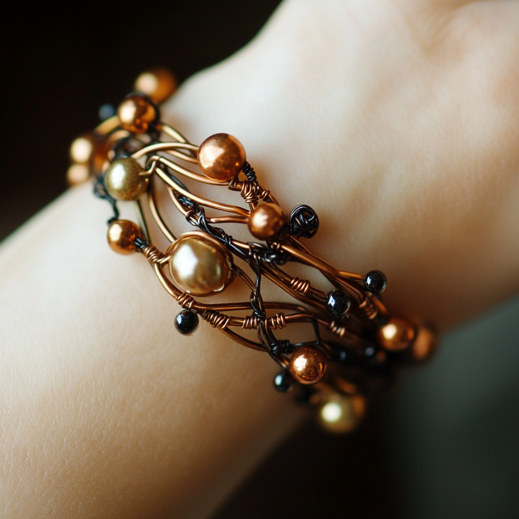 A bracelet on a woman's wrist | Source: Midjourney