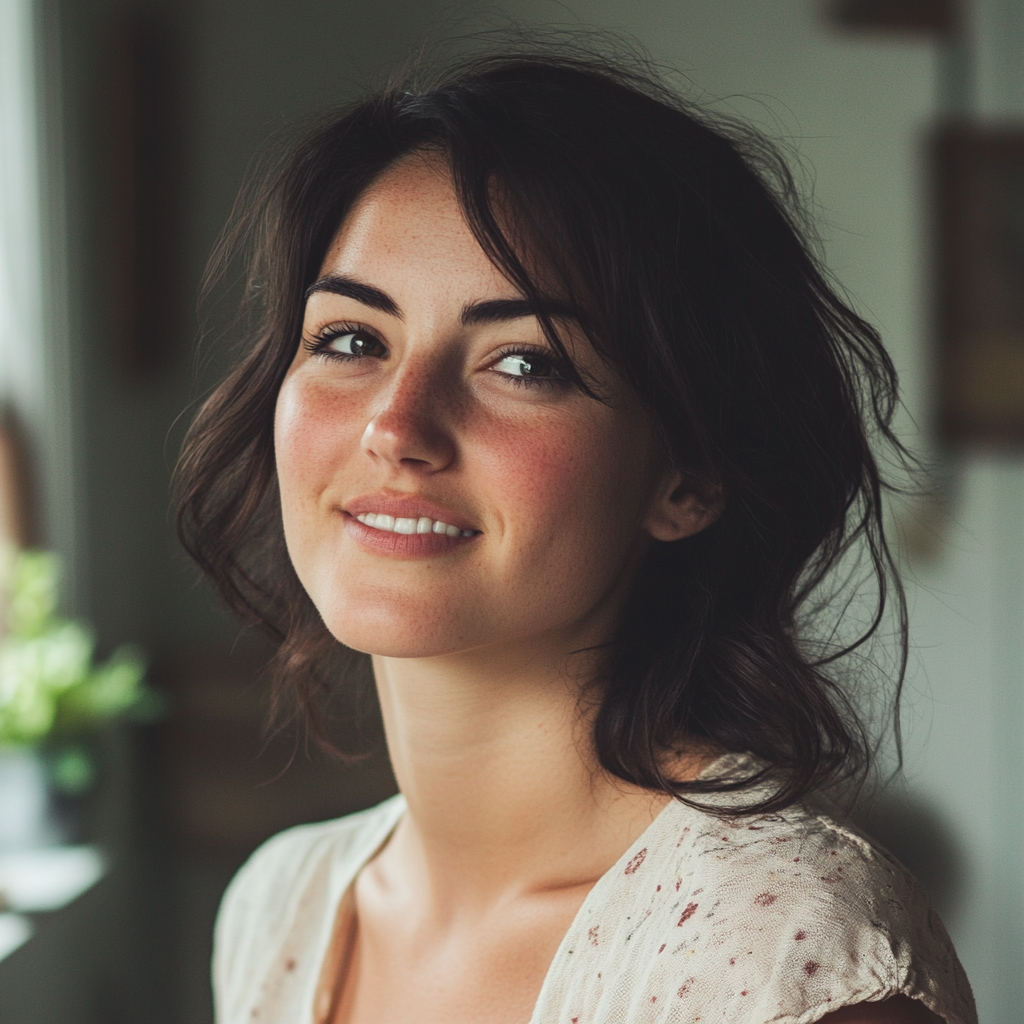 Une femme dans sa maison | Source : Midjourney