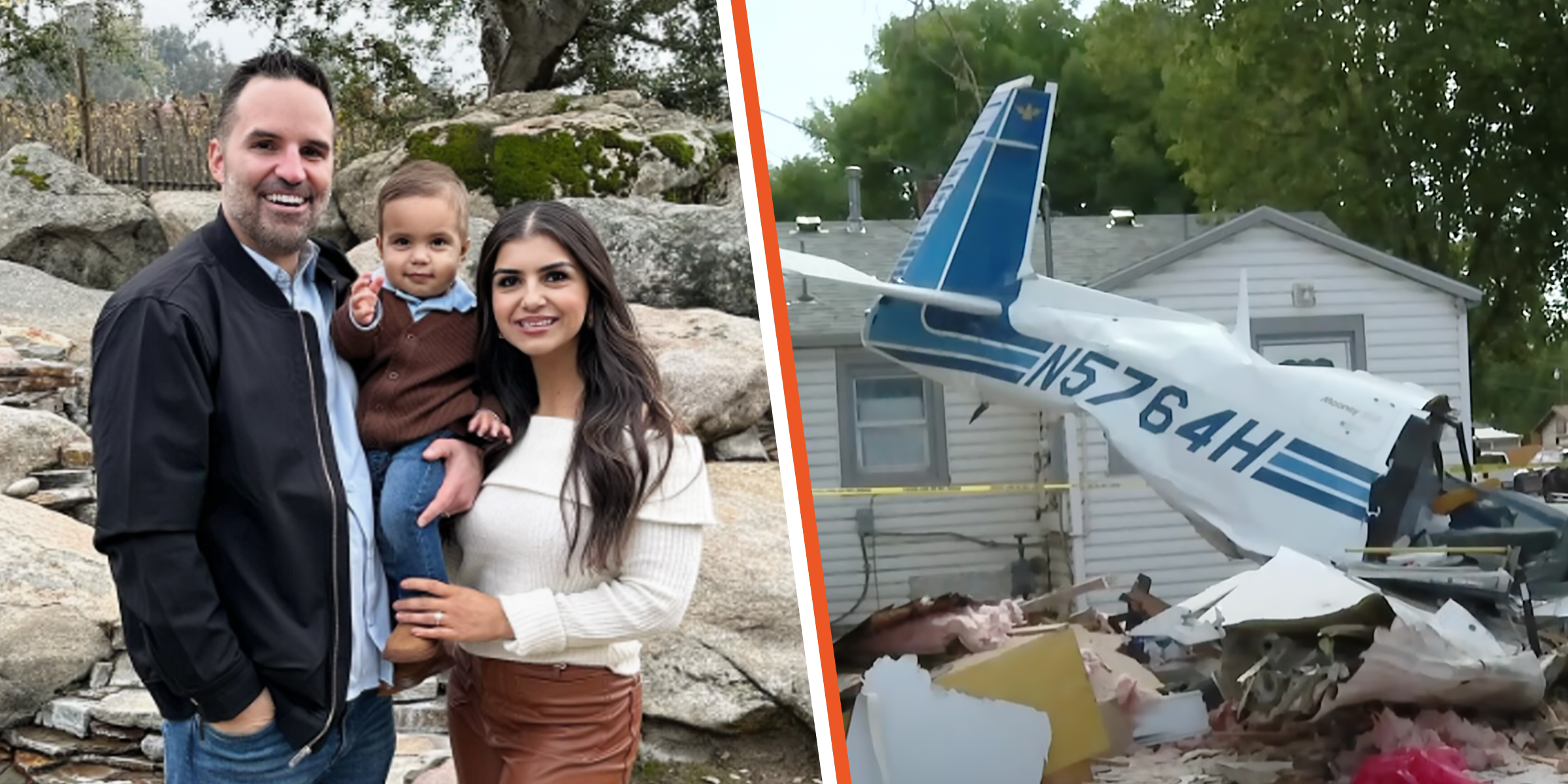 Brandon, Jestene et Paxton LeRoy | L'avion écrasé | Source : YouTube/@ktvb7 | Instagram/jaylenai