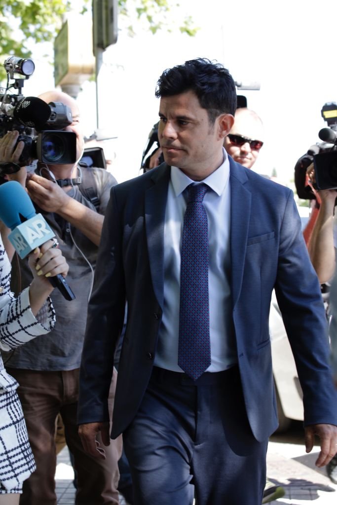 Javier Sanchez Santos en route pour le tribunal. | Photo : Getty Images