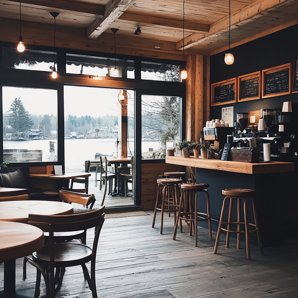 L'intérieur d'un café | Source : Midjourney