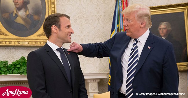 Quand Donald Trump a sauvé la veste d'Emmanuel Macron de... pellicules ?