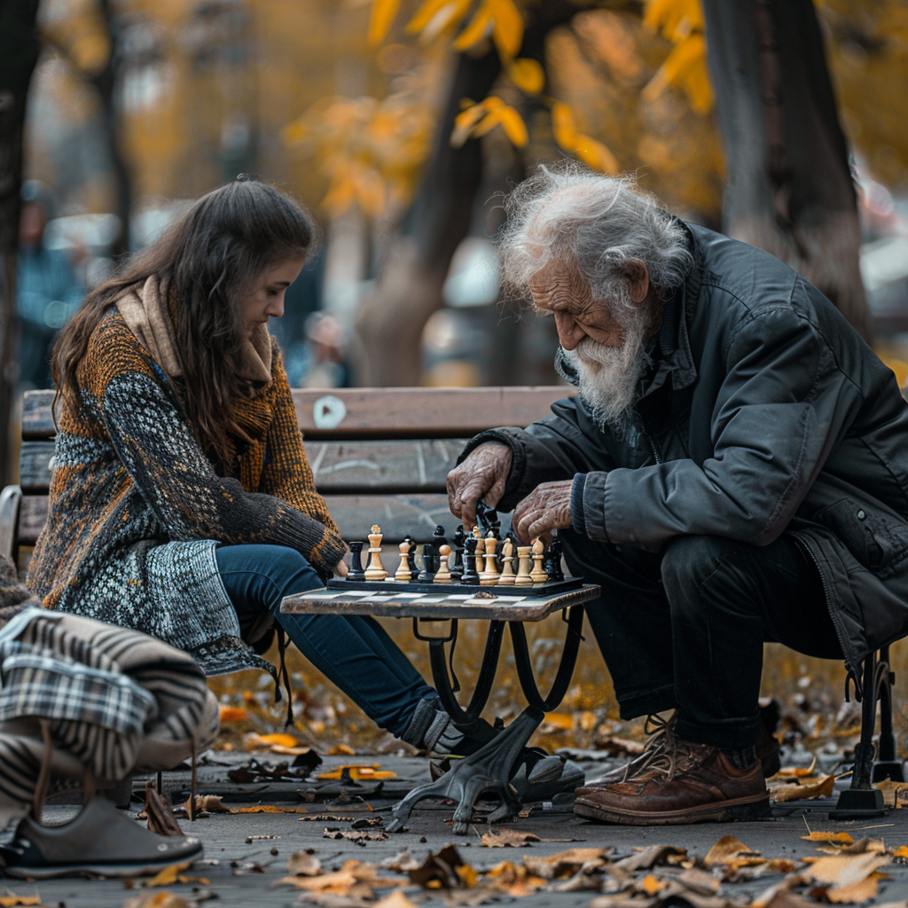 Chaque jour, Jennifer jouait aux échecs avec un sans-abri. | Source : Amomama