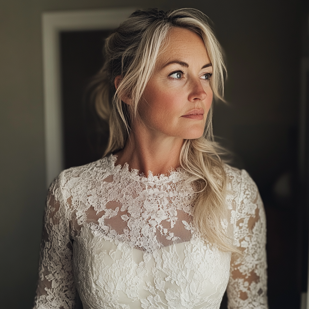 Une femme portant une robe de mariée | Source : Midjourney