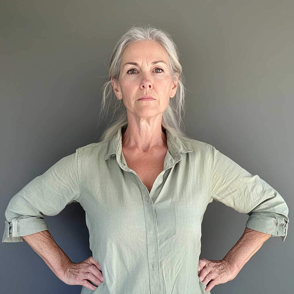 Une femme avec les mains sur les hanches | Source : Midjourney