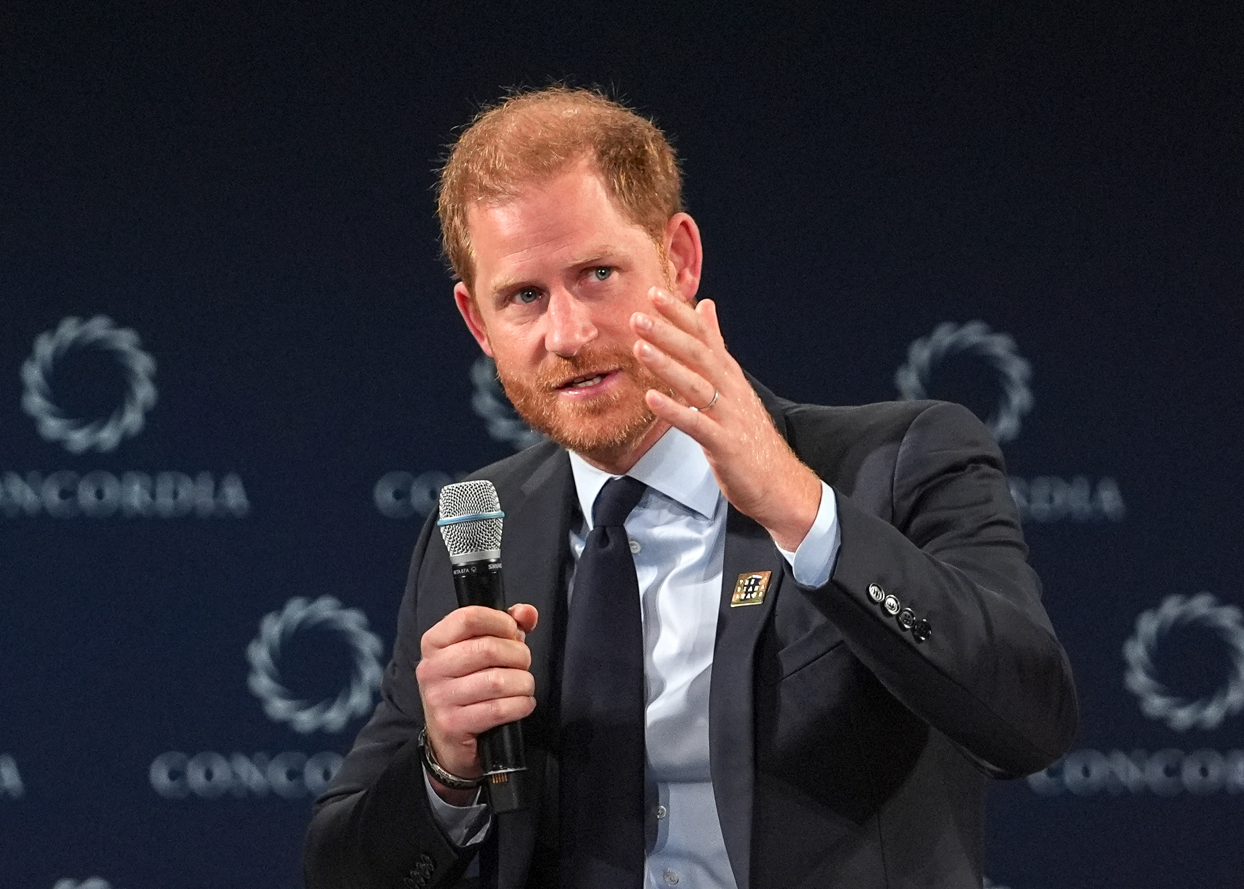 Le prince Harry s'exprime lors de l'événement sur la crise mondiale de la santé mentale chez les jeunes, le 23 septembre 2024. | Source : Getty Images