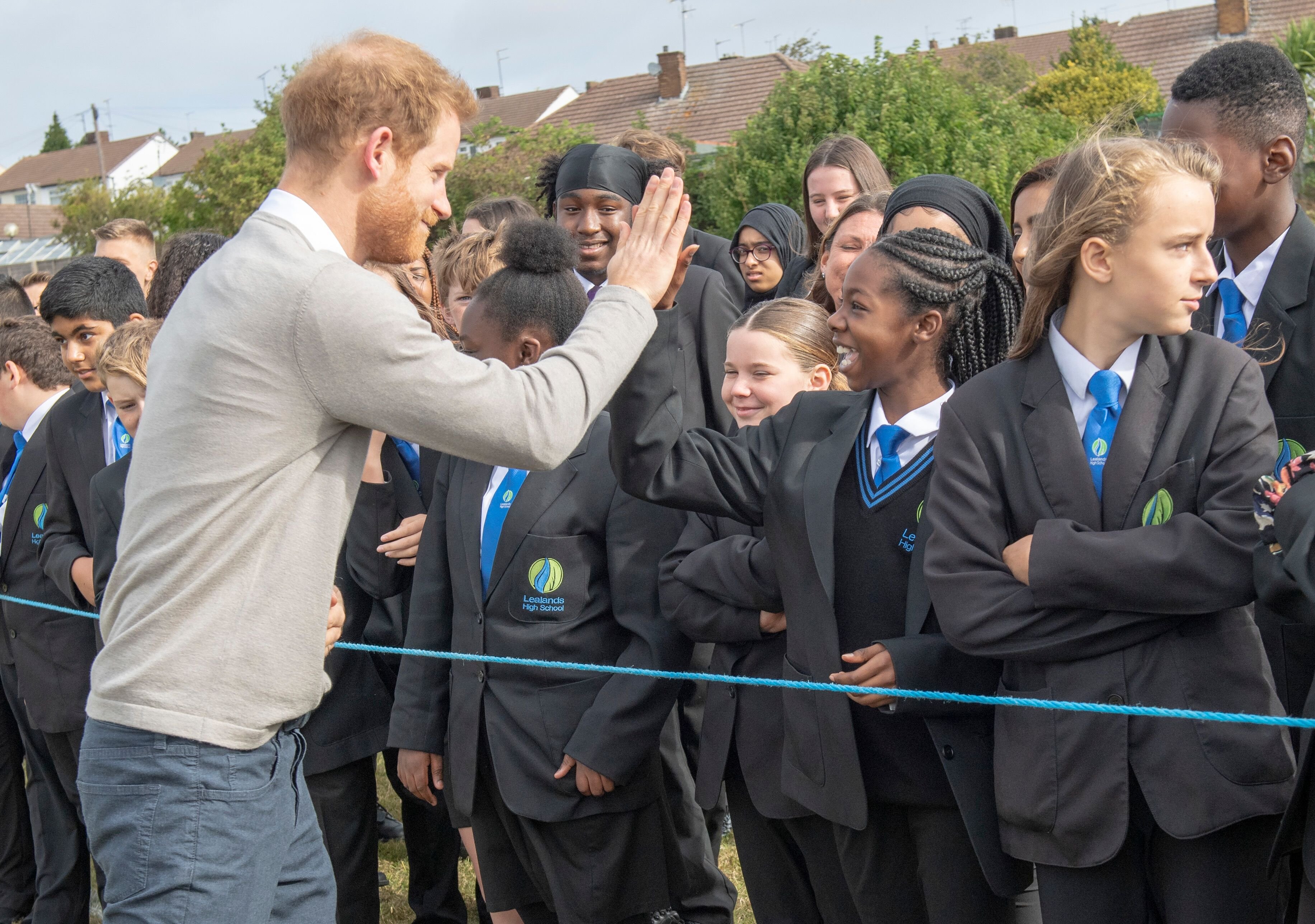 Le prince Harry a rencontré des élèves | Source: Getty Images