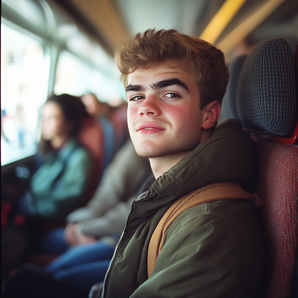 Un homme heureux qui parle à quelqu'un | Source : Midjourney