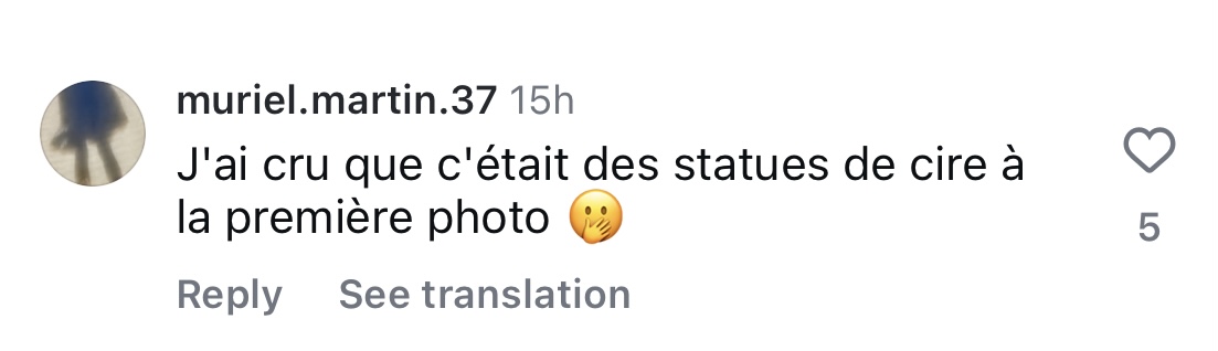 Commentaire d'une internaute sur la tenue de Brigitte Macron | Source : capture Instagram