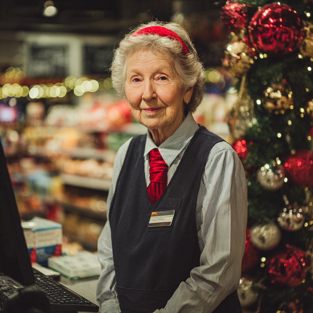 Une femme âgée souriante | Source : Midjourney