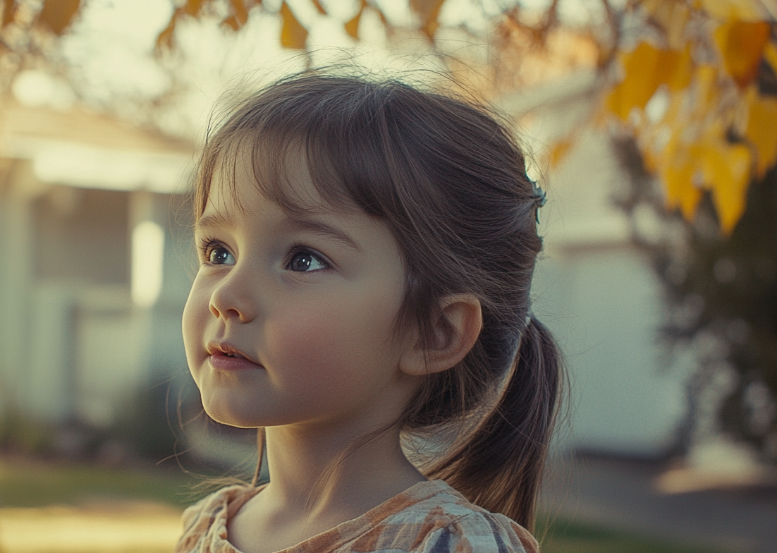 Une petite fille qui regarde son père | Source : Midjourney