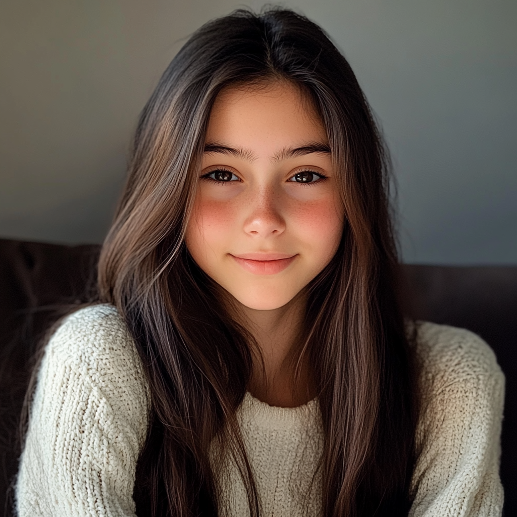 Une adolescente souriante | Source : Midjourney