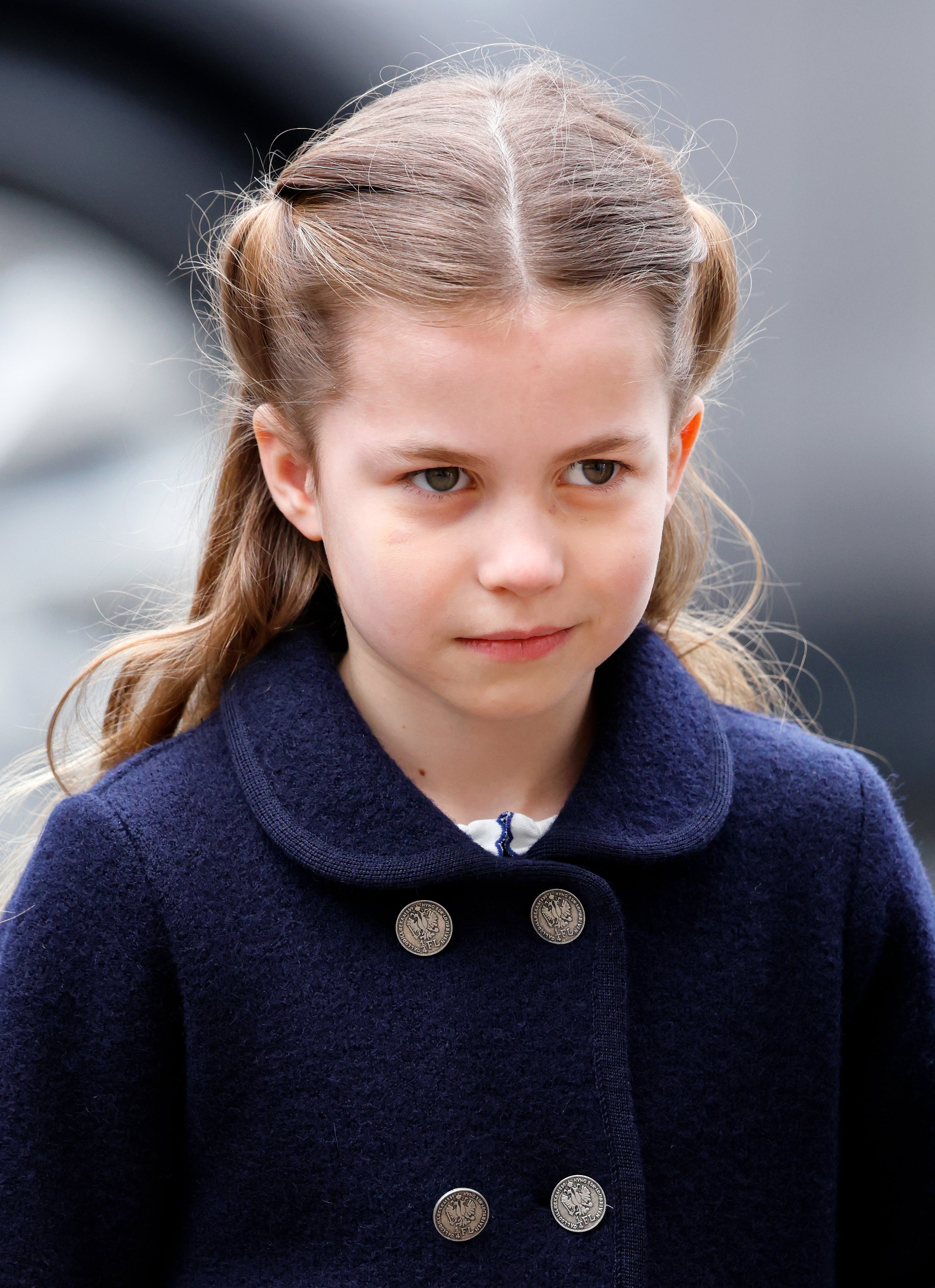 La princesse Charlotte lors d'un service d'action de grâce pour la vie du prince Philip à l'abbaye de Westminster, le 29 mars 2022, à Londres, en Angleterre. | Source : Getty Images