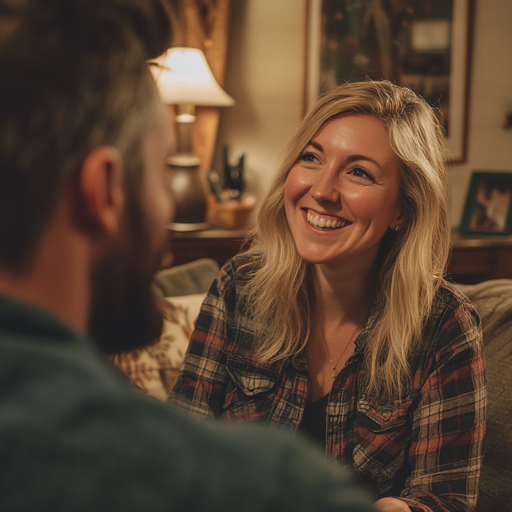 Une femme heureuse et souriante | Source : Midjourney