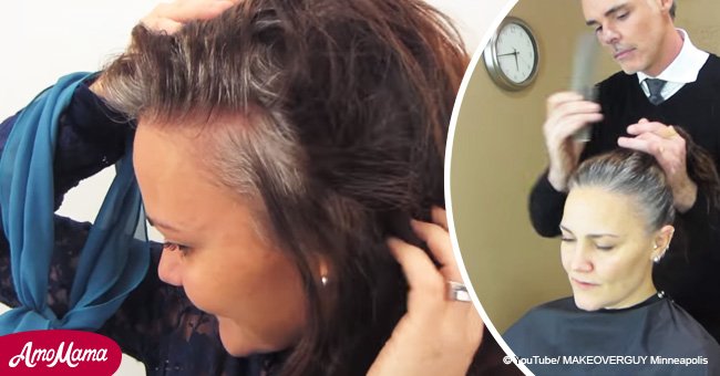 Cette femme en avait assez de cacher ses cheveux blancs. Son coiffeur lui a offert une transformation inattendue