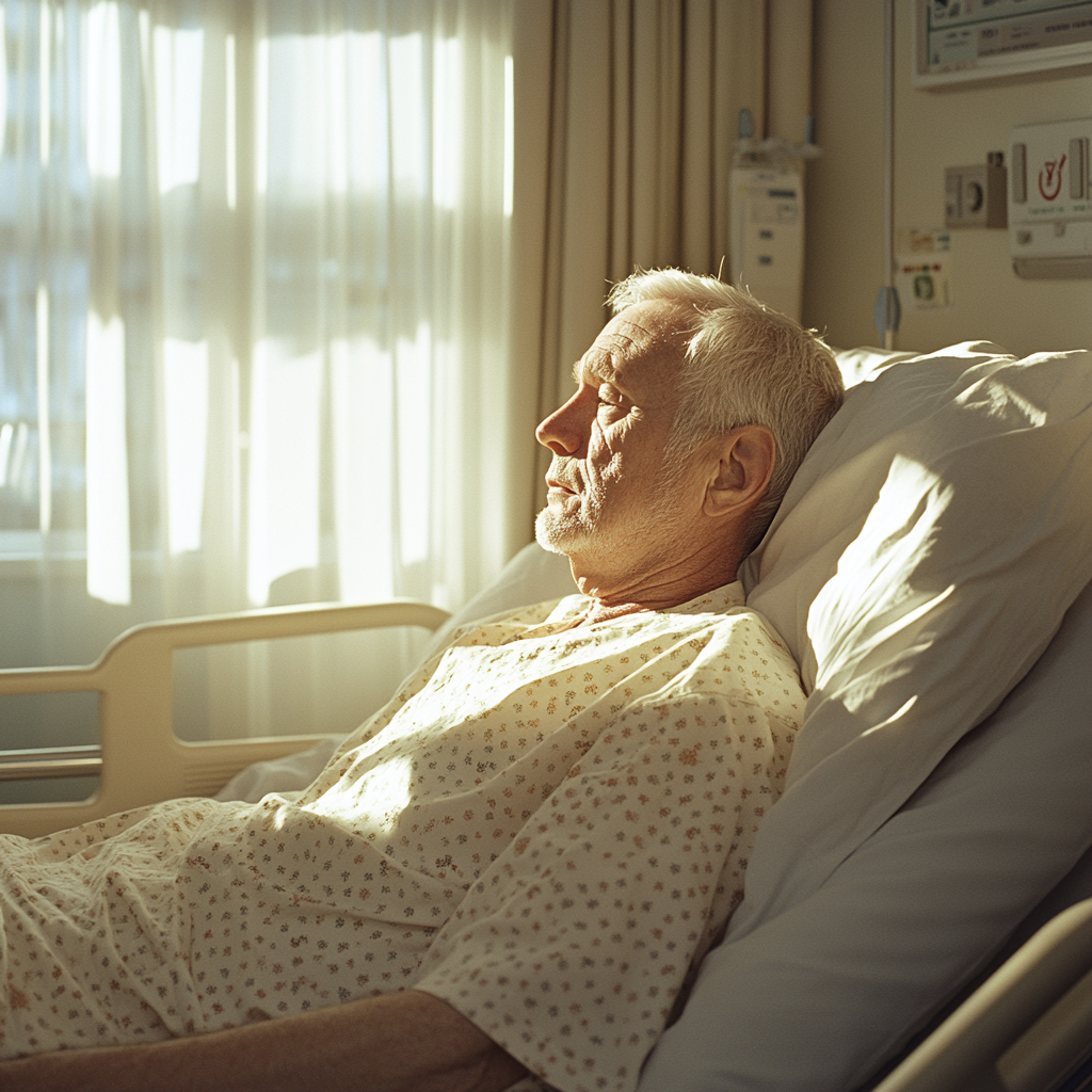 Un homme dans un hôpital | Source : Midjourney