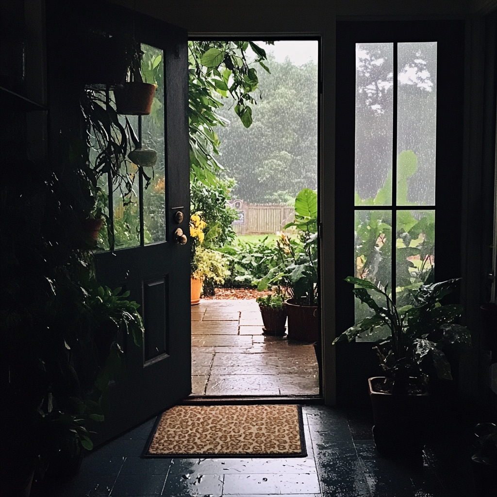 Une porte d'entrée ouverte | Source : Midjourney