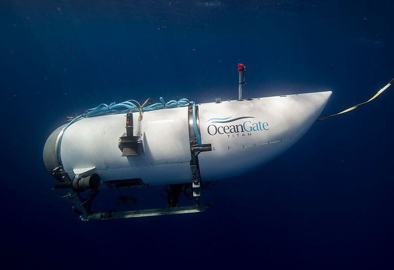 Le submersible touristique appartenant à OceanGate commence à descendre en mer | Source : Getty Images