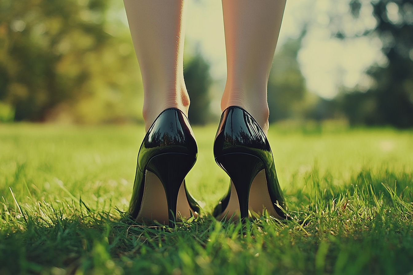 Gros plan sur les talons d'une femme | Source : Midjourney