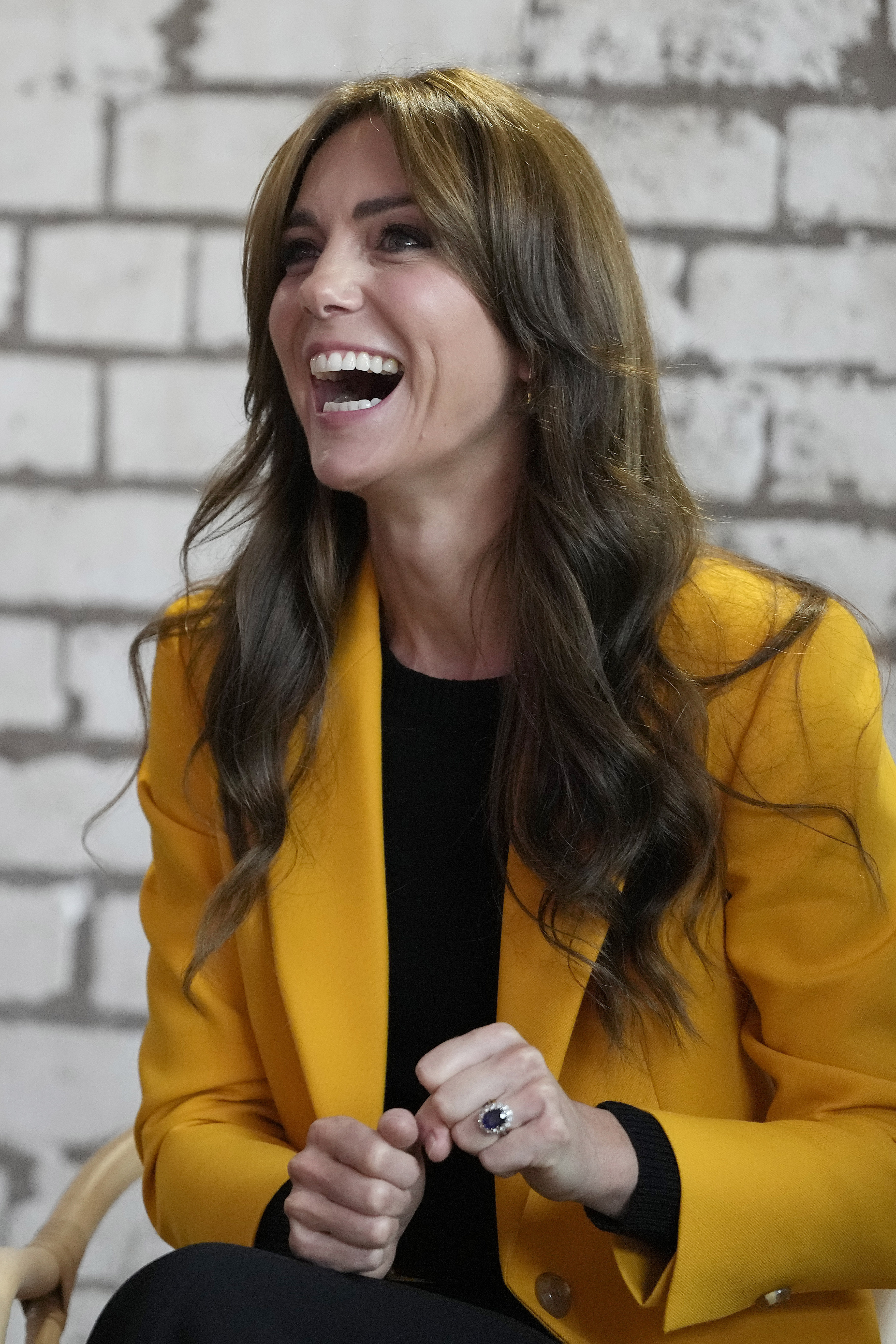 Catherine, princesse de Galles, réagit alors qu'elle participe à une série d'ateliers axés sur les émotions, les relations et l'action communautaire à Birmingham, en Angleterre, le 10 octobre 2023 | Source : Getty Images