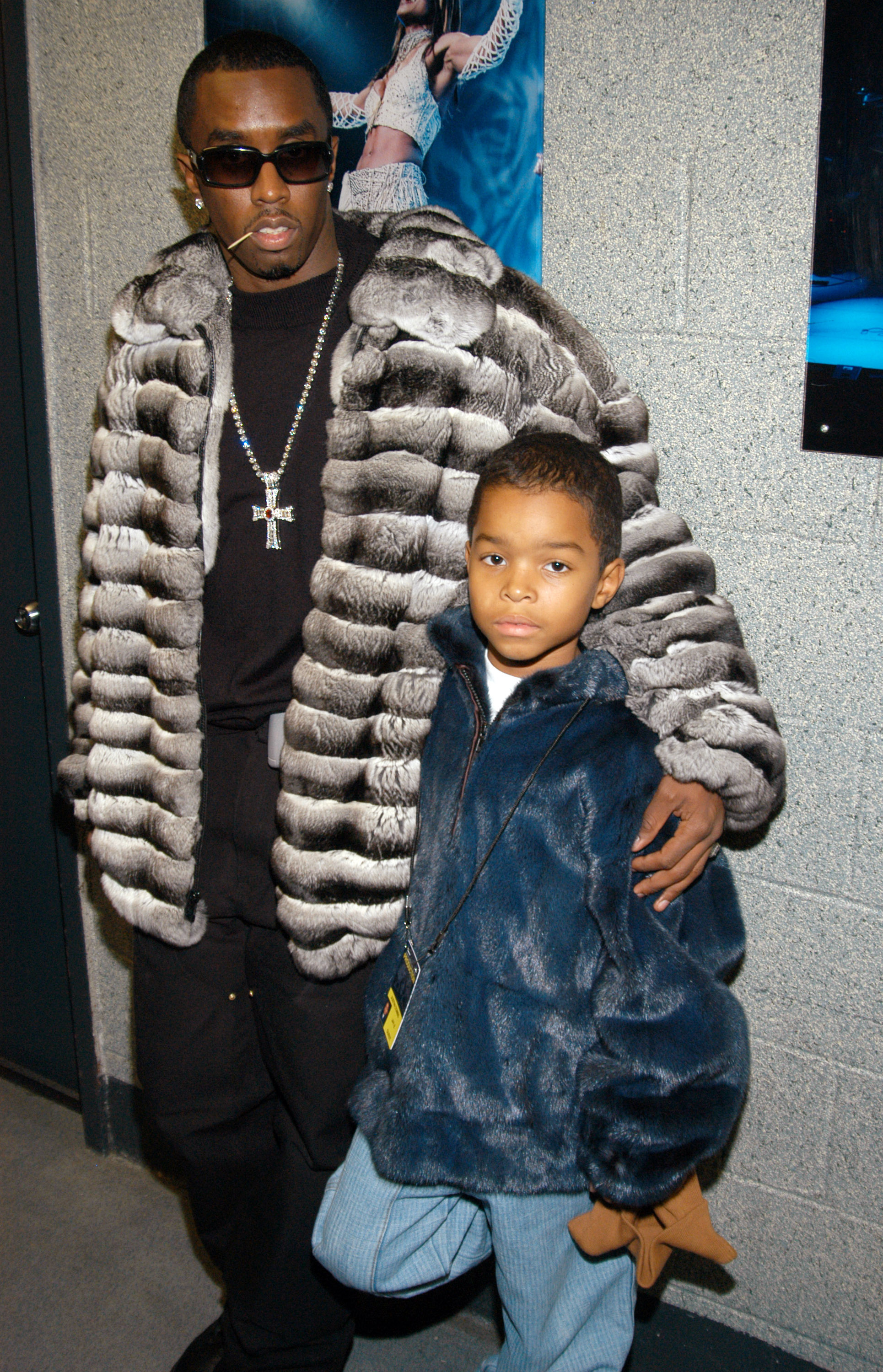 P. Diddy et Justin Combs au concert "The Black Album Tour" le 25 novembre 2003 à New York. | Source : Getty Images