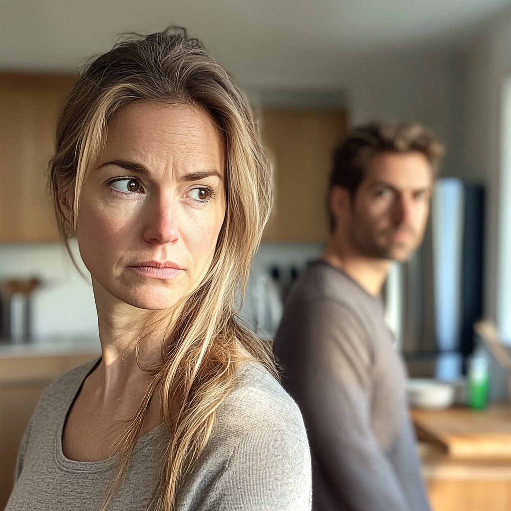 Un couple debout dans une cuisine | Source : Midjourney