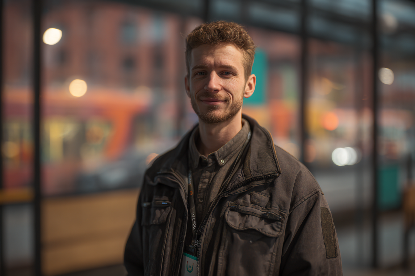 Un jeune homme souriant | Source : Midjourney