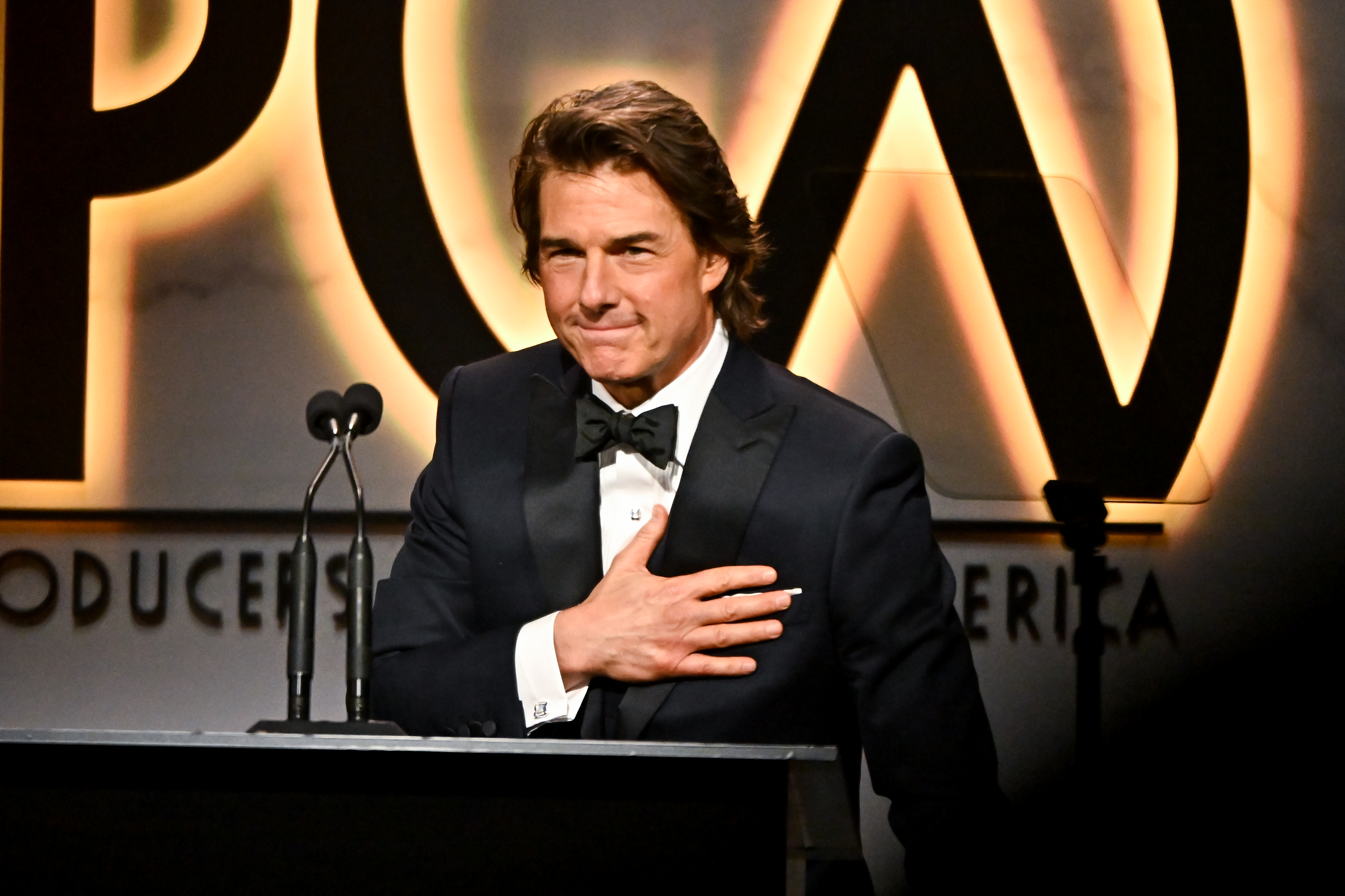 Tom Cruise lors de la 34e cérémonie annuelle des Producers Guild Awards à Beverly Hills, en Californie, le 25 février 2023. | Source : Getty Images