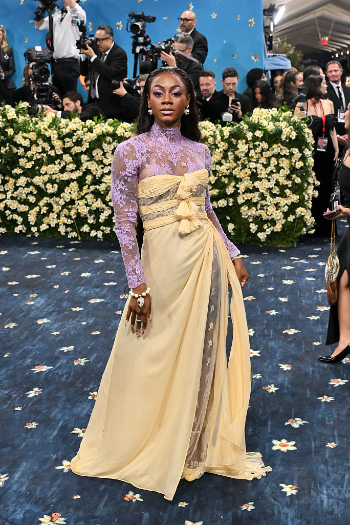 La sprinteuse olympique Sha'Carri Richardson lors du 2025 Met Gala au Metropolitan Museum of Art le 5 mai à New York.