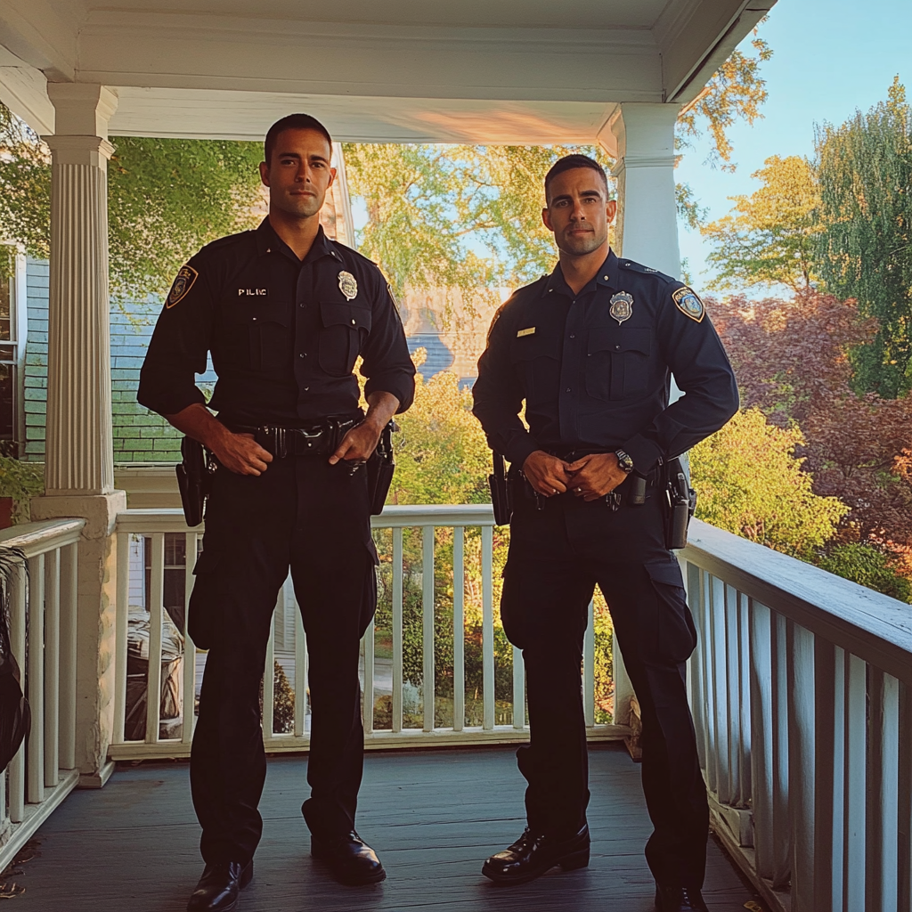 Deux officiers de police | Source : Midjourney