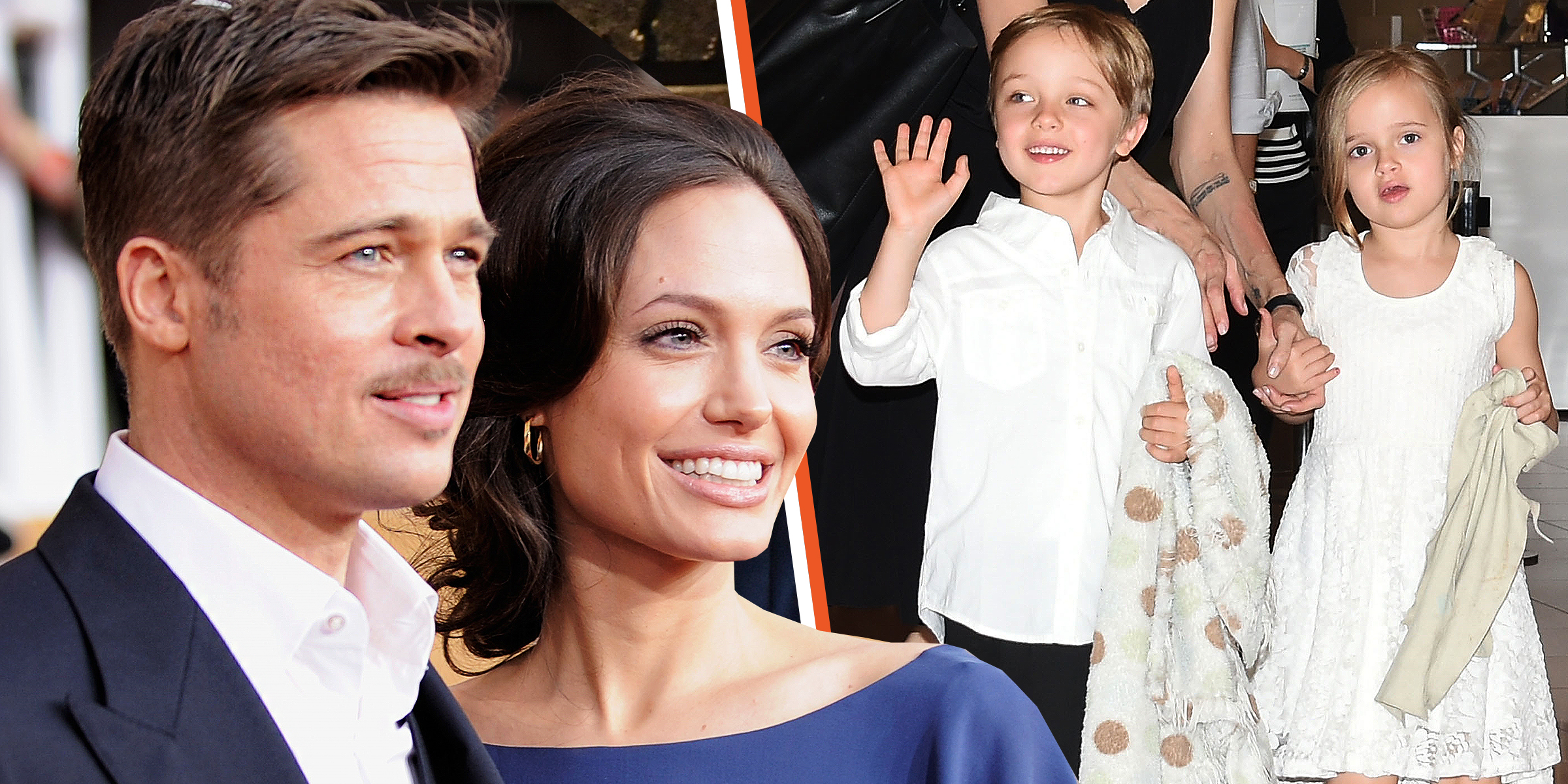 Angelina Jolie et Brad Pitt | Leurs jumeaux Knox et Vivienne | Source : Getty Images