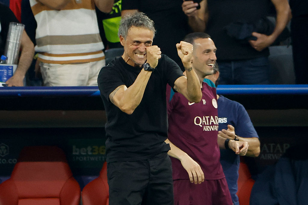 Luis Enrique, entraîneur du PSG, lors de la finale de l'UEFA Champions League 2025 entre le Paris Saint-Germain (PSG) et le FC Internazionale Milano (Inter Milan) à l'Allianz Arena le 31 mai 2025 à Munich, Allemagne | Source : Getty Images
