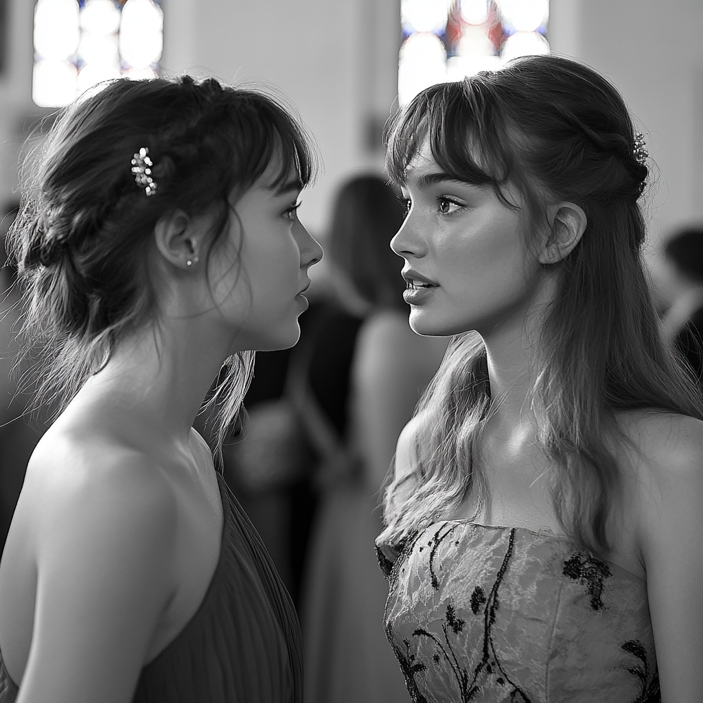 Jeunes femmes lors d'un mariage | Source : Getty Images