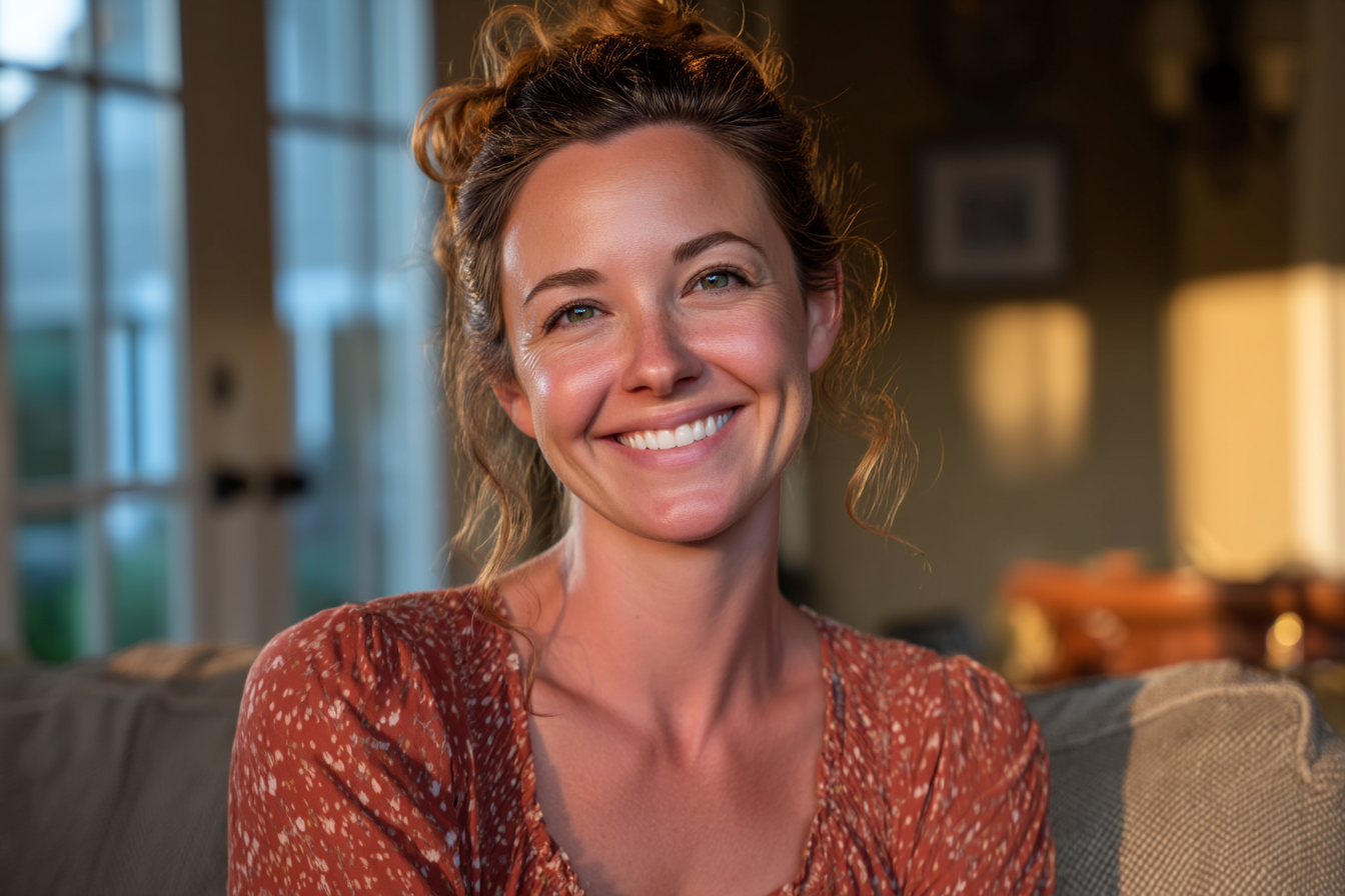 Une femme souriante | Source : Midjourney