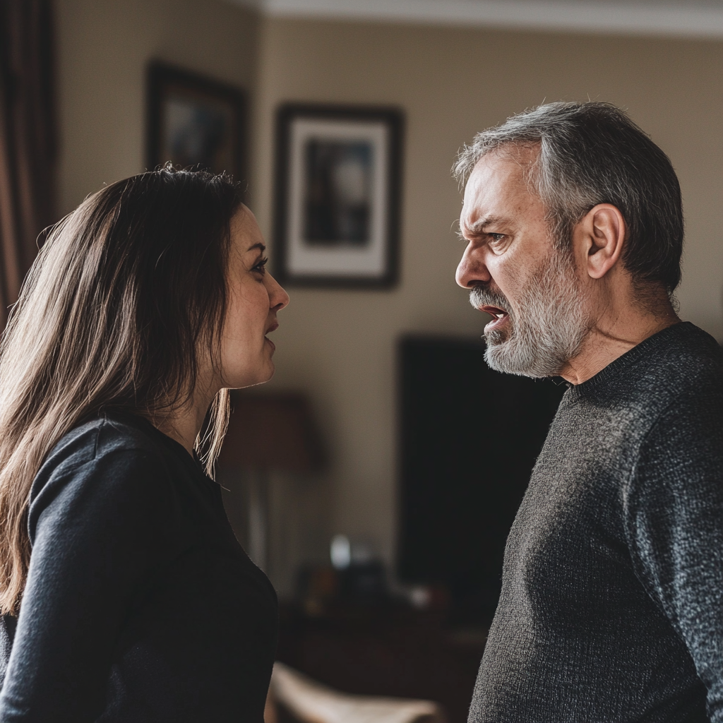 Une femme se disputant avec son père | Source : Midjourney