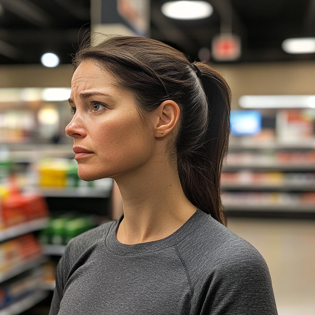 Une femme dans une épicerie | Source : Midjourney